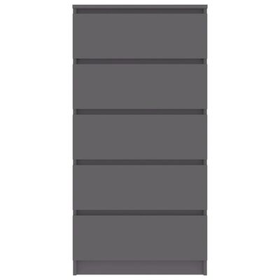 vidaZL Příborník se zásuvkami šedý 60 x 35 x 121 cm dřevotříska