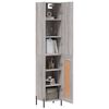 vidaXL Skř&iacute;ň highboard &scaron;ed&aacute; sonoma 34,5 x 34 x 180 cm kompozitn&iacute; dřevo