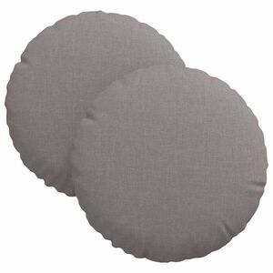 vidaXL Pol&scaron;t&aacute;ře na sedadla 2 ks Textil Taupe &Oslash;30 x 13 cm