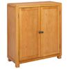 vidaXL Truhl&aacute;řsk&yacute; se dveřmi Hněd&aacute; 80 x 35 x 95 cm Masivn&iacute; dubov&eacute; dřevo
