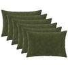 vidaXL Povlak na pol&scaron;t&aacute;ř 6 pcs HEERLEN Zelen&aacute; 30 x 50 cm