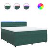 vidaXL Box spring postel s matrac&iacute; tmavě zelen&aacute; 180x200 cm samet