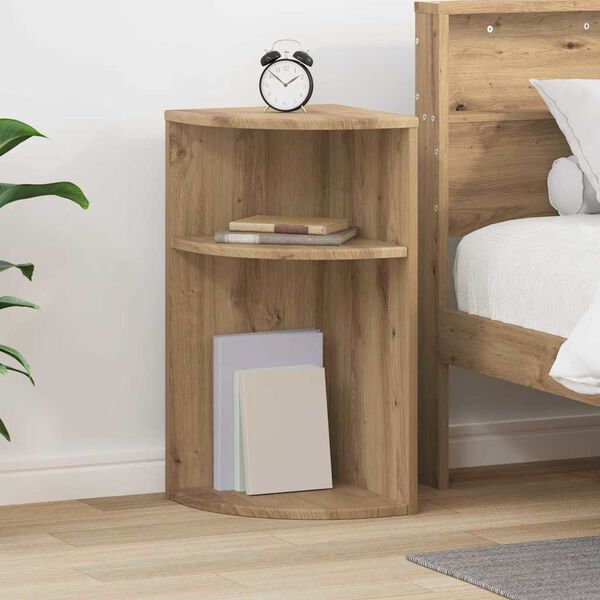 vidaXL Odkl&aacute;dac&iacute; stolek Artisanov&yacute; dub 29,6 x 29,6 x 60 cm