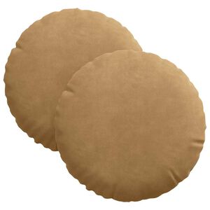 vidaXL Pol&scaron;t&aacute;ře na sedadla 2 ks samet Hněd&aacute; &Oslash;30 x 13 cm