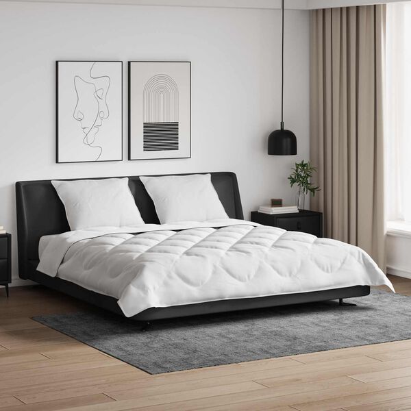 vidaXL Přikr&yacute;vka na v&scaron;echny sez&oacute;ny s pol&scaron;t&aacute;řem 3 pcs B&iacute;l&aacute; Mikrovl&aacute;kno