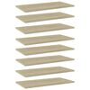 vidaXL Př&iacute;davn&eacute; police 8 ks dub sonoma 60 x 30 x 1,5 cm dřevotř&iacute;ska