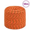 vidaXL Lodn&iacute; lano oranžov&eacute; 6 mm 50 m polypropylen