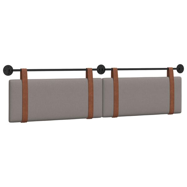vidaXL Z&aacute;věsn&aacute; čeln&iacute; deska N&aacute;stěnn&yacute; Taupe 210 x 55 x 5 cm Antick&yacute; PU