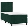 vidaXL Box spring postel s matrac&iacute; tmavě zelen&aacute; 80 x 200 cm samet