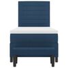 vidaXL Postel s boxspringem s čelo Modr&aacute; 90 x 190 cm textil