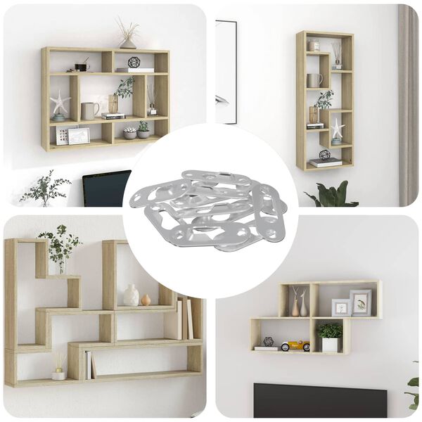 vidaXL Kl&iacute;čov&yacute; z&aacute;věs 12 pcs Stř&iacute;brn&aacute; 45 x 16 x 3.5 mm Železo