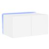 vidaXL N&aacute;stěnn&aacute; TV skř&iacute;ňka s LED osvětlen&iacute;m b&iacute;l&aacute; 60 x 35 x 31 cm