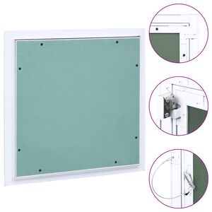 vidaXL Př&iacute;stupov&yacute; panel s hlin&iacute;kov&yacute;m r&aacute;mem a s&aacute;drokartonem 200x200 mm