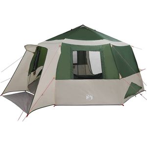 vidaXL Stan pro 12 osob se střechou Zelen&aacute; a &scaron;ed&aacute; 500 x 500 x 294 cm