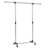 vidaXL Nastaviteln&yacute; stojan na &scaron;aty nerezov&aacute; ocel 165x44x150cm stř&iacute;brn&yacute;