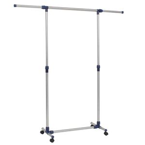 vidaXL Nastaviteln&yacute; stojan na &scaron;aty nerezov&aacute; ocel 165x44x150cm stř&iacute;brn&yacute;