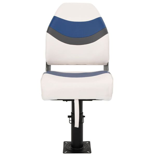 vidaXL 2d&iacute;ln&eacute; skl&aacute;dac&iacute; sedadlo do člunu s vysok&yacute;m opěradlem