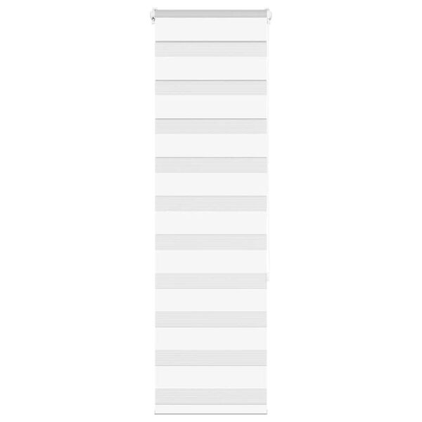 vidaXL Zebra roleta bílá 45x150 cm šířka látky 40,9 cm polyester
