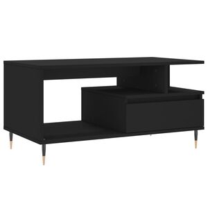 vidaXL Konferenčn&iacute; stolek čern&yacute; 90 x 49 x 45 cm kompozitn&iacute; dřevo