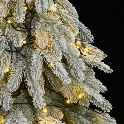 vidaXL Umělý vánoční stromek se 150 LED a sněhem 150 cm