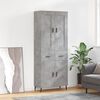 vidaXL Skříň highboard betonově šedá 69,5x34x180 cm kompozitní dřevo