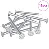 vidaXL Hřeb&iacute;ky pro Dřevo 12 ks Stř&iacute;brn&aacute; &Oslash; 3 x 15 mm Kov