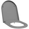 vidaXL Toaletn&iacute; prkno &Scaron;ed&aacute; 49 x 36 x 4 cm Duroplast