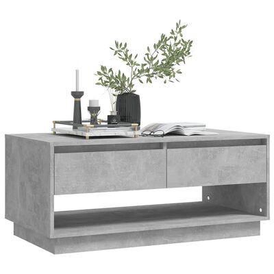 vidaXL Konferenční stolek betonově šedý 102,5x55x44 cm dřevotříska