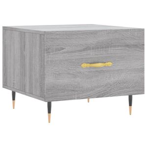 vidaXL Konferenčn&iacute; stolek &scaron;ed&yacute; sonoma 50 x 50 x 40 cm kompozitn&iacute; dřevo