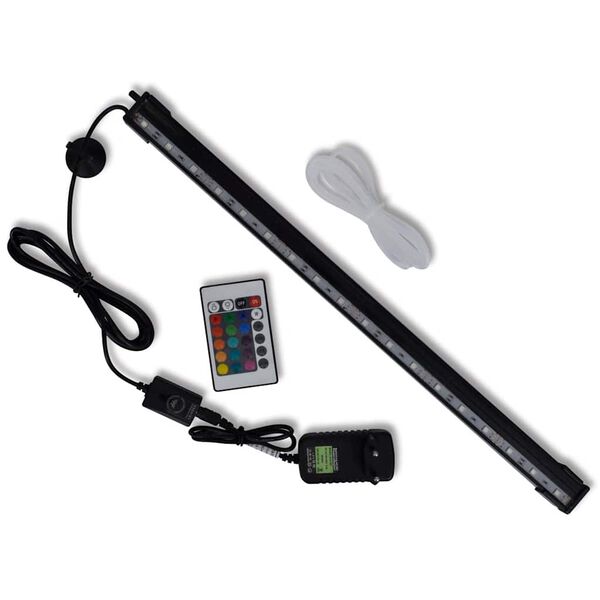 LED akvarijn&iacute; lampa s bublinkami RGB 48 cm