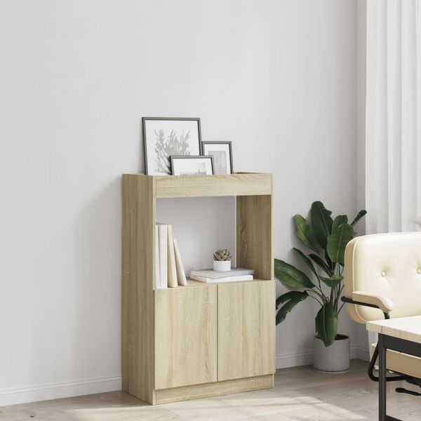 vidaXL Skř&iacute;ň highboard dub sonoma 63 x 33 x 100 cm kompozitn&iacute; dřevo