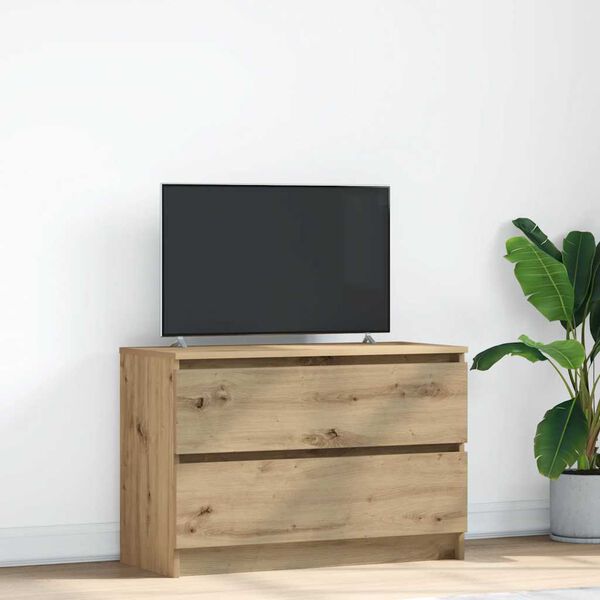 vidaXL TV skř&iacute;ňka dub artisan 80x35x54 cm kompozitn&iacute; dřevo