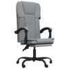 vidaXL Polohovac&iacute; kancel&aacute;řsk&aacute; židle &scaron;ed&eacute; textil