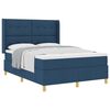 vidaXL Postel s boxspringem s čelo Modr&aacute; 160 x 200 cm textil