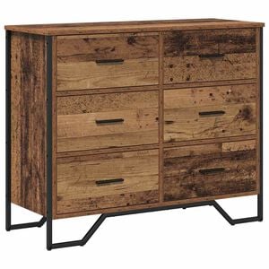 vidaXL Př&iacute;born&iacute;k 6-Z&aacute;suvka Star&eacute; dřevo 91 x 35,5 x 74,5 cm
