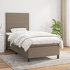 vidaXL Box spring postel s matrac&iacute; taupe 90x190 cm textil