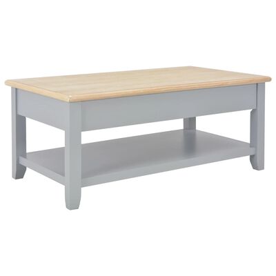 vidaXL Konferenční stolek šedý 100x50x41,5 cm masivní dřevo pavlovnie