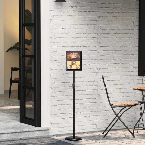 vidaXL St&aacute;nky pro veletrhy Čern&aacute; 25 x 25 x 125 cm Hlin&iacute;k