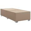 vidaXL Box spring postel s matrac&iacute; cappuccino 90x200 cm uměl&aacute; kůže