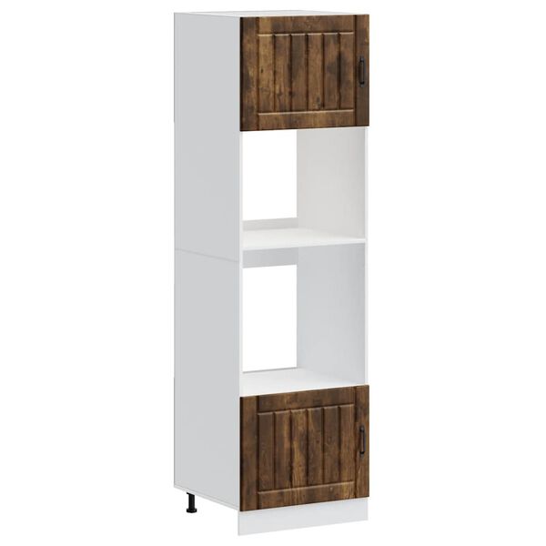 vidaXL Peč&iacute;c&iacute; skř&iacute;ňky 2 ks "Lucca" kouřov&yacute; dub, inženirsk&eacute; dřevo