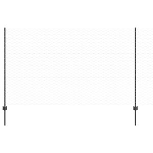 vidaXL Hexagon&aacute;ln&iacute; plot s podpěrou 50 x 1,4 m Ocel potažen&aacute; PVC &Scaron;ed&aacute;