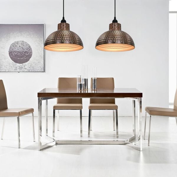 vidaXL Stropn&iacute; sv&iacute;tidla 2 ks polokulov&eacute;ho tvaru, měděn&aacute; barva