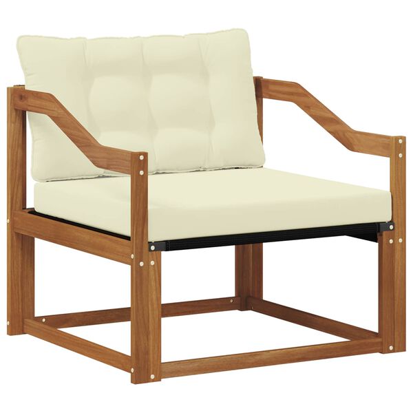 vidaXL Venkovn&iacute; pohovkov&aacute; souprava Masivn&iacute; ak&aacute;ciov&eacute; dřevo a Textilene