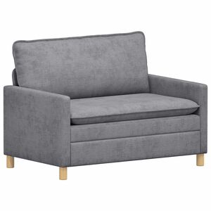 vidaXL Pohovka Světle &scaron;ed&aacute; 126 x 81 x 87,5 cm Polyester