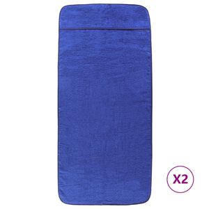 vidaXL Pl&aacute;žov&eacute; osu&scaron;ky 2 ks kr&aacute;lovsky modr&eacute; 60 x 135 cm textil 400 GSM