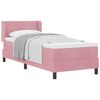 vidaXL Postel s boxspringem s čelo Růžov&aacute; 200 x 80 cm samet