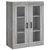 vidaXL Skř&iacute;ň highboard &scaron;ed&aacute; sonoma 69,5 x 34 x 180 cm kompozitn&iacute; dřevo