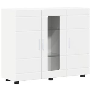 vidaXL Dřevěn&aacute; skř&iacute;ň B&iacute;l&aacute; 88,5 x 30,5 x 73 cm kompozitn&iacute; dřevo