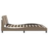 vidaXL R&aacute;m postele s LED bez matrace Zadar cappuccino 180x200 cm