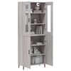 vidaXL Skř&iacute;ň highboard &scaron;ed&aacute; sonoma 69,5 x 34 x 180 cm kompozitn&iacute; dřevo
